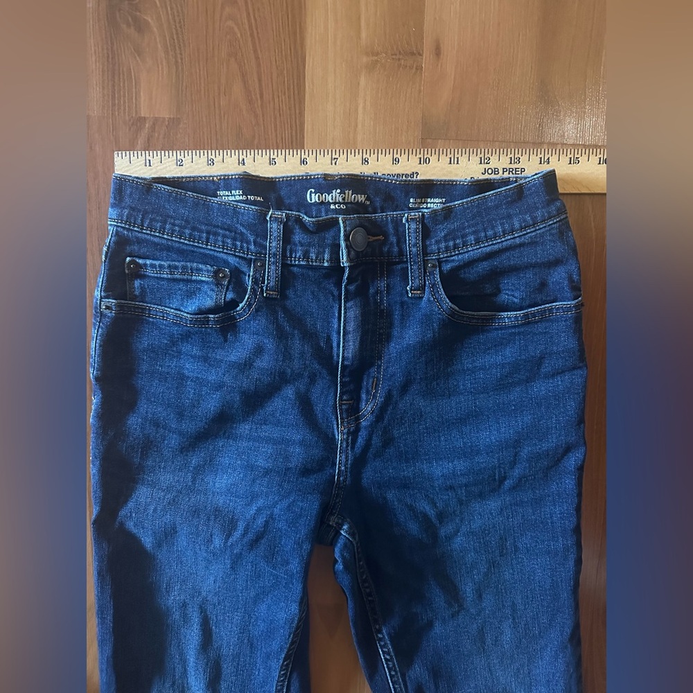 Goodfellow & Co 30Wx32L slim straight jeans 👖 like new - Picture 4 of 7